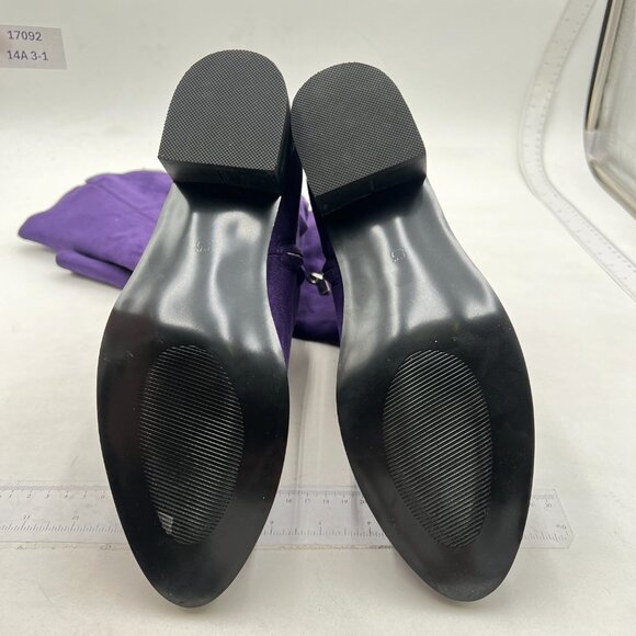 Elegant Purple Heeled Boots - Picture 6 of 6